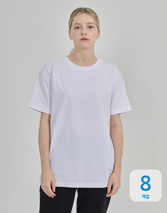 [PLUS82]에센셜 16수 반팔 티셔츠