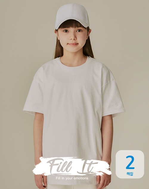 [Fill It] 아동 16수 코튼 와이드 티셔츠